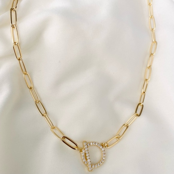 Paperclip Chain with Toggle - Picture 1 of 8